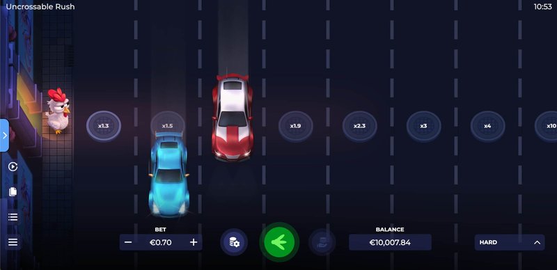 Uncrossable rush crash game in Spain